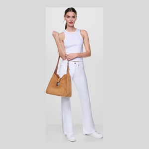 DKNY DARIA LARGE HOBO BAG - Saddle - Image 8