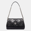 DKNY SOHO MEDIUM SHOULDER BAG - Black/Silver