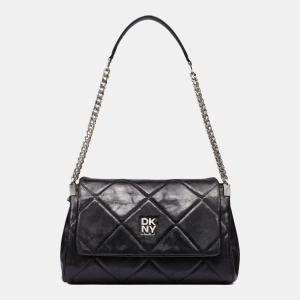 DKNY SOHO MEDIUM SHOULDER BAG - Black/Silver
