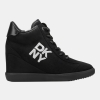 DKNY SAMMY WEDGE SNEAKER - Black