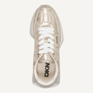 DKNY NAPLES LACE UP SNEAKER - Champagne - Image 4