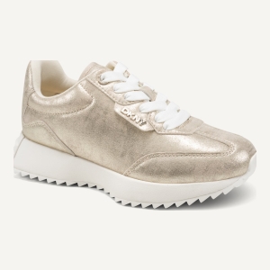 DKNY NAPLES LACE UP SNEAKER - Champagne - Image 3