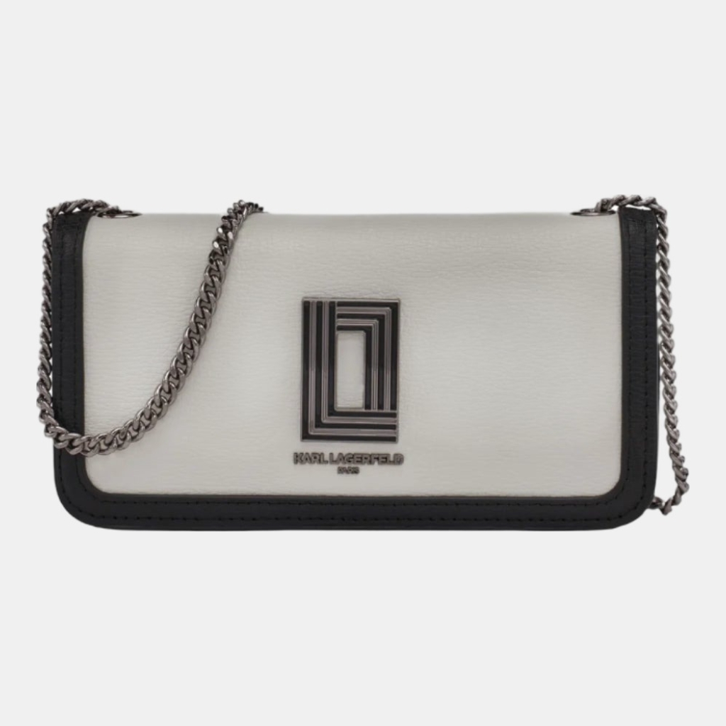 KARL LAGERFELD PARIS KOSETTE SHOULDER BAG - White