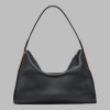 KARL LAGERFELD PARIS VALERIE LEATHER SHOULDER BAG - Black - Image 4