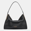KARL LAGERFELD PARIS VALERIE LEATHER SHOULDER BAG - Black