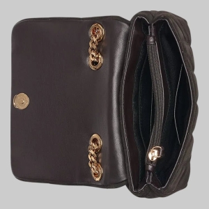 KARL LAGERFELD PARIS LAFAYETTE SMALL SUEDE CROSSBODY WITH GEMS - Fudge - Image 5