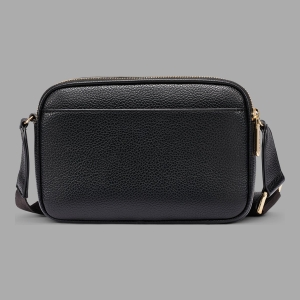 KARL LAGERFELD PARIS MAYBELLE CROSSBODY DEBOSS LOGO - Black / Gold - Image 4