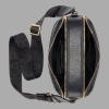 KARL LAGERFELD PARIS MAYBELLE CROSSBODY DEBOSS LOGO - Black / Gold - Image 5