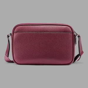 KARL LAGERFELD PARIS MAYBELLE CROSSBODY DEBOSS LOGO - Cherry Plum - Image 4