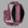 KARL LAGERFELD PARIS MAYBELLE CROSSBODY DEBOSS LOGO - Cherry Plum - Image 5