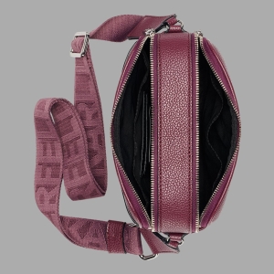 KARL LAGERFELD PARIS MAYBELLE CROSSBODY DEBOSS LOGO - Cherry Plum - Image 5