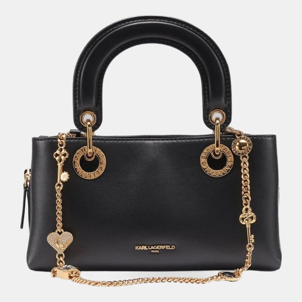 KARL LAGERFELD PARIS BENOITE SHOULDER - Black / Gold