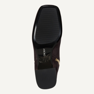 DKNY KYLAH BOOTIE WITH ZIPPER - Brown - Image 5