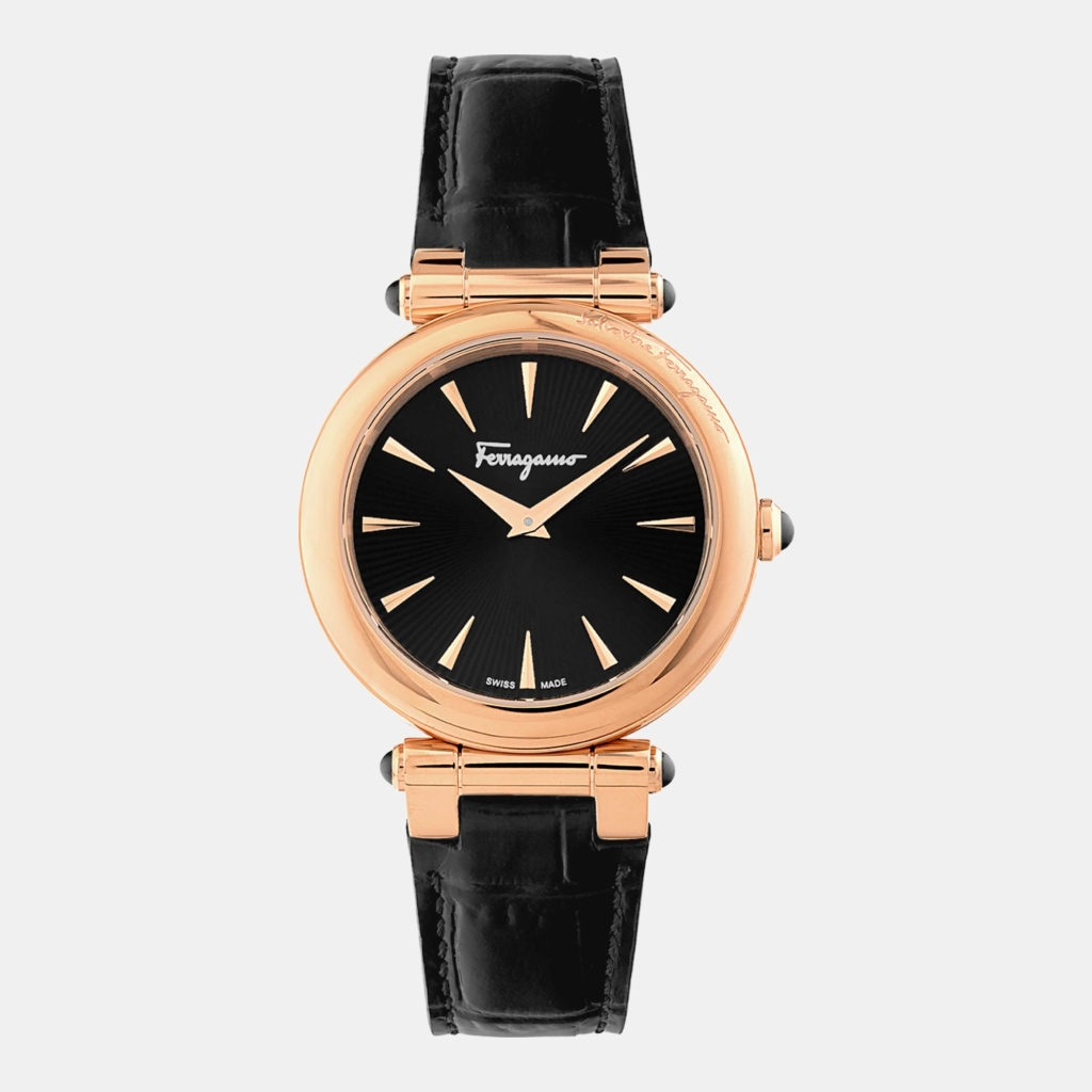 Ferragamo Idillio 36mm Black Dial Women's Quartz Watch