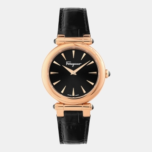 Ferragamo Idillio 36mm Black Dial Women's Quartz Watch