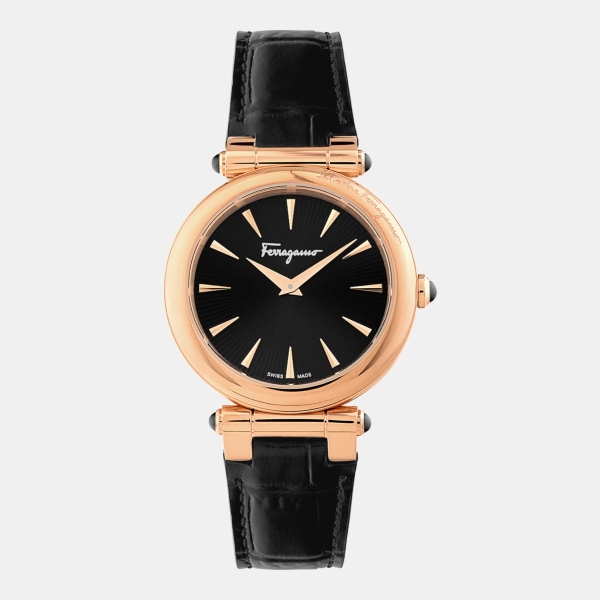 Ferragamo Idillio 36mm Black Dial Women's Quartz Watch