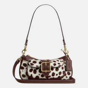Coach Ashton Mini Shoulder Bag In Haircalf - Im/Dark Brown Chalk