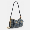 Coach Twin Turnlock Waverly Bag In Signature Regenerative Cotton Denim - Brass/Denim - Image 3