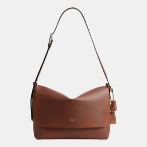 Coach Ludlow Messenger In Loved Leather - Saddle/Burnt Sienna