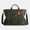 Coach Grayson Tote Bag In Signature Camo Print - Silver/Green