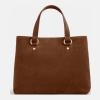 Coach Station Carryall Bag - Gold/Warm Brown - Image 4