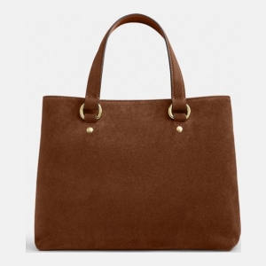 Coach Station Carryall Bag - Gold/Warm Brown - Image 4