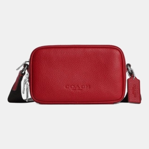 Coach Colton Crossbody Bag 19 - Silver/Poppy