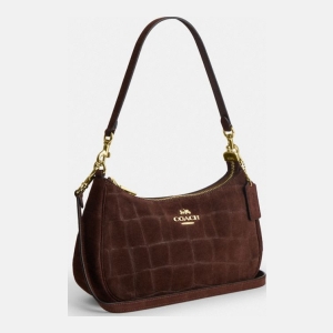 Coach Soft Teri Shoulder Bag - Gold/Maple - Image 3