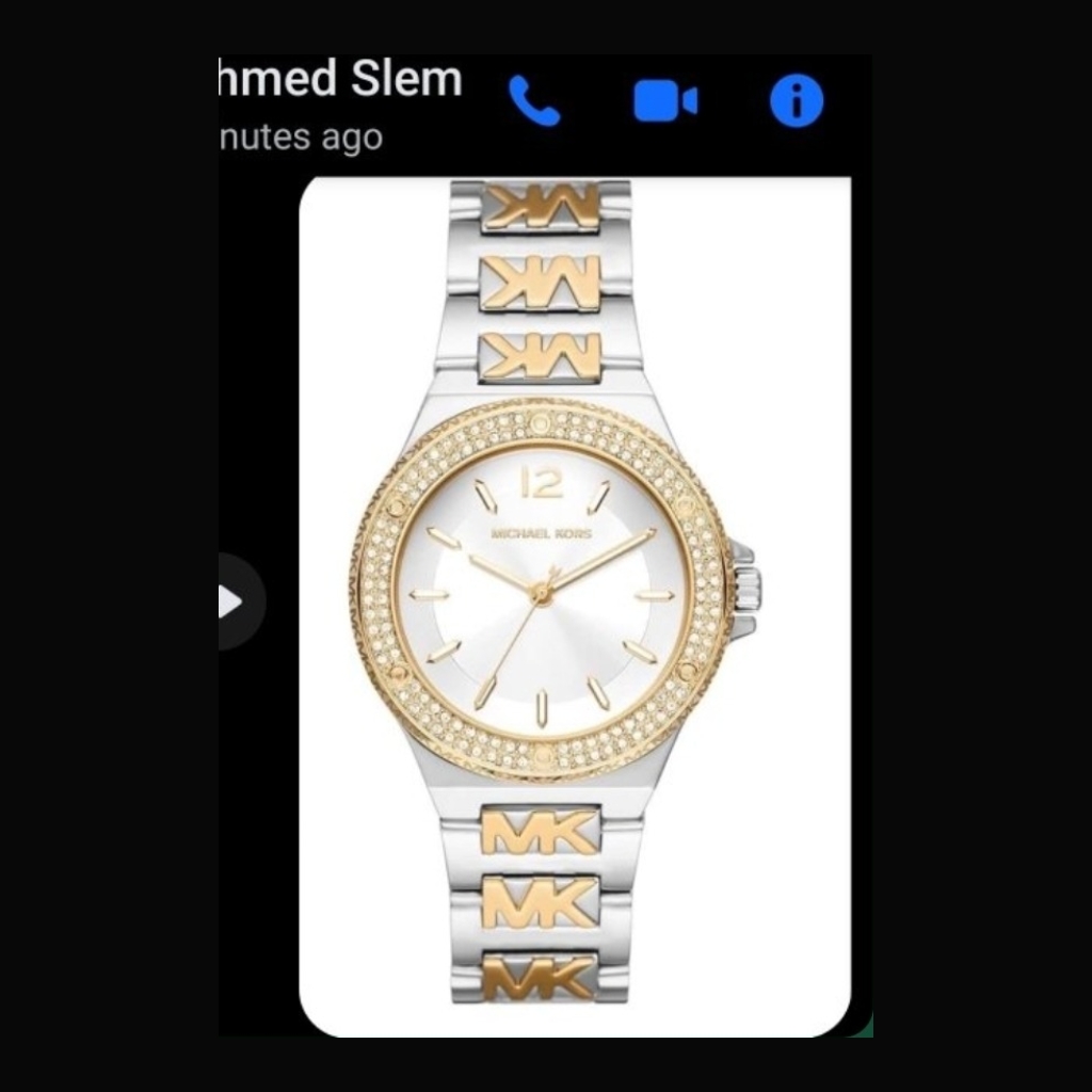 Michael Kors Women's Two-Tone Crystal-Embellished Watch - Two-Tone (Silver/Gold) with White Dial