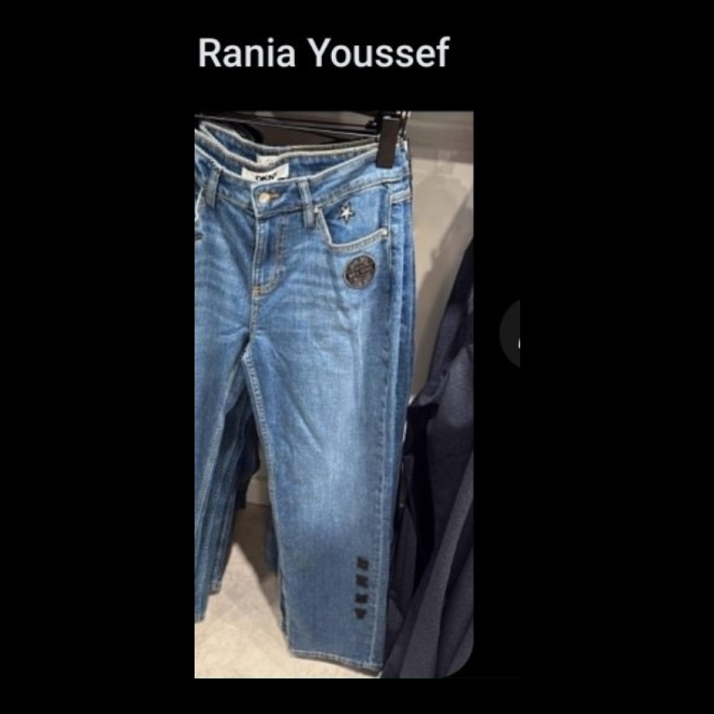 DKNY Embellished Denim Jeans - Blue - Size 16