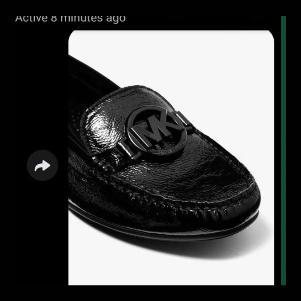 Michael Kors Patent Leather Loafer - Black - Size 8 US
