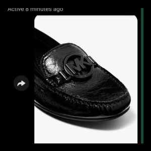 Michael Kors Patent Leather Loafer - Black - Size 8 US