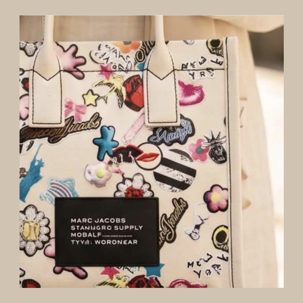 Marc Jacobs Off-white Multi-patch Tote Bag - Off-white/Multi-color