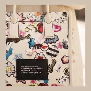 Marc Jacobs Off-white Multi-patch Tote Bag - Off-white/Multi-color