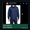 Tommy Hilfiger Hooded Zip-up Jacket - Navy Blue - Size medium