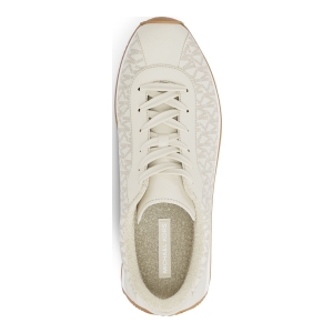 Michael Kors Women's Rhodes Trainer Lace-Up Sneakers - Vanilla Coated Canvas - Image 5