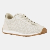 Michael Kors Women's Rhodes Trainer Lace-Up Sneakers - Vanilla Coated Canvas
