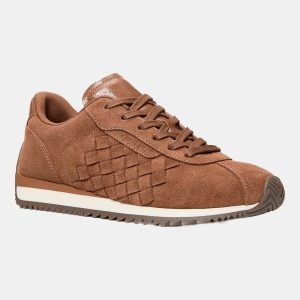 Michael Kors Women's Rhodes Trainer Lace-Up Sneakers - Luggage Suede