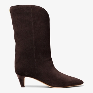 MICHAEL Michael Kors Daniela Suede Boot - Chocolate - Image 3