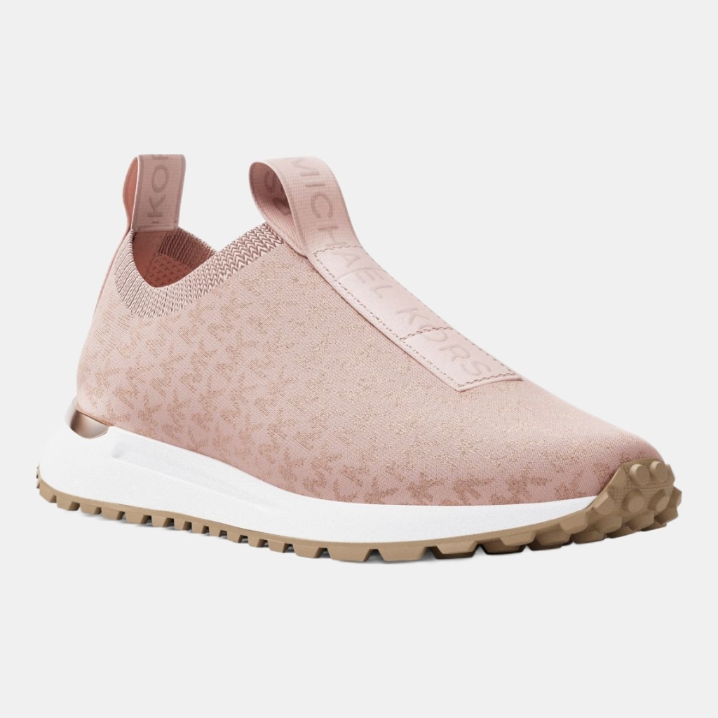 Michael Kors Outlet Bodie Metallic Logo Knit Slip-On Sneaker