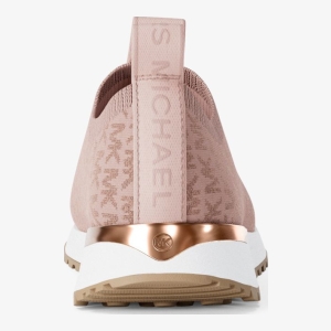 Michael Kors Outlet Bodie Metallic Logo Knit Slip-On Sneaker - Image 5