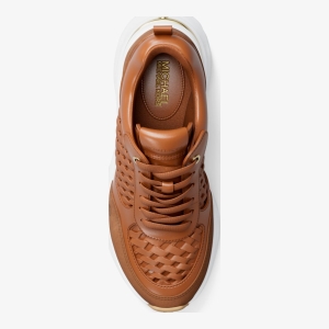 Michael Kors Outlet Katrina Woven Wedge Trainer - Image 6