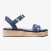 Michael Kors Outlet Richie Logo Jacquard Denim Espadrille Sandal - Image 3