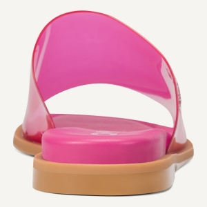 DKNY CATALINE FLAT SLIDE SANDAL - Hot Pink - Image 5