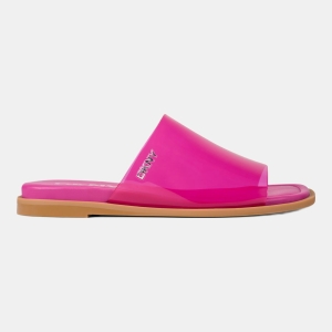 DKNY CATALINE FLAT SLIDE SANDAL - Hot Pink