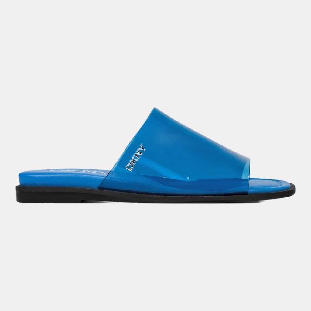 DKNY CATALINE FLAT SLIDE SANDAL - Ocean Blue