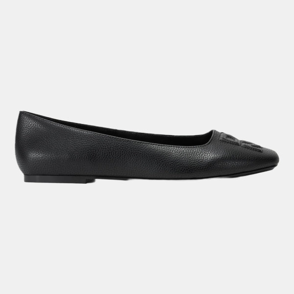 DKNY DARIANNE LOGO BALLET FLAT - Black