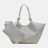DKNY PAULA MEDIUM COMMUTER TOTE - Marshmallow