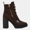 DKNY TOIA LACE-UP PLATFORM BOOTIE - Canyon Brown
