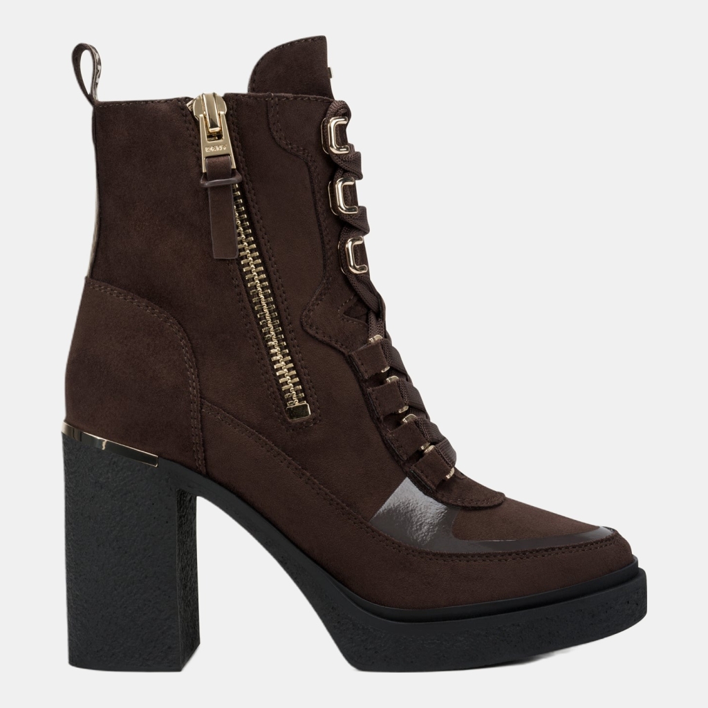 DKNY TOIA LACE-UP PLATFORM BOOTIE - Canyon Brown
